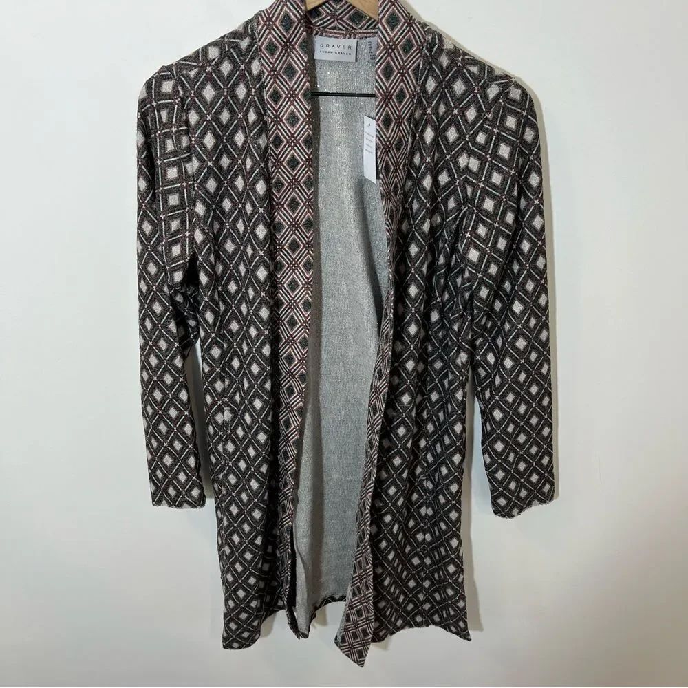 NWT Susan Graver cardigan / duster | size S